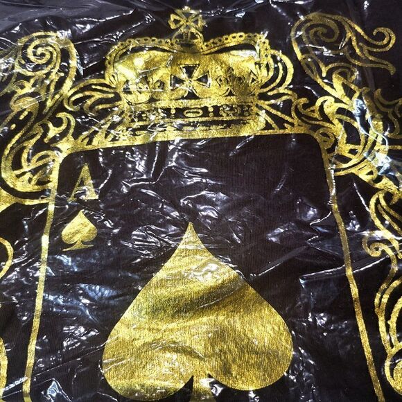 WSOP brown and pink with gold Ace of Spade T-shirt NIB - Picture 2 of 4